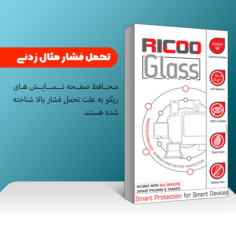 محافظ صفحه نمایش شیشه ای ریکو مدل R مناسب برای گوشی موبایل سامسونگ Galaxy A20 / A31 / A50