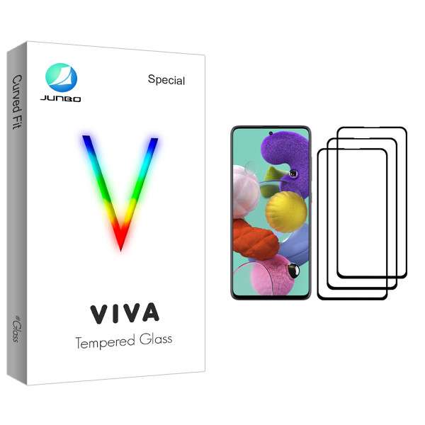 محافظ صفحه نمایش جانبو مدل Viva Glass مناسب برای گوشی موبایل سامسونگ Galaxy A51 بسته سه عددی