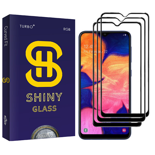 محافظ صفحه نمایش آتوچبو مدل Shiny Glass مناسب برای گوشی موبایل سامسونگ Galaxy A10S بسته سه عددی