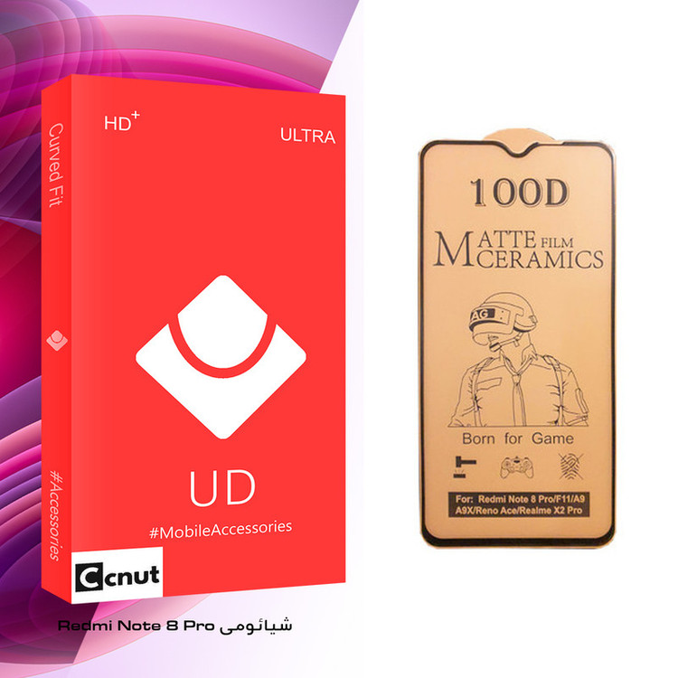 محافظ صفحه نمایش سرامیکی کوکونات مدل UD Glass مناسب برای گوشی موبایل شیائومی Redmi Note 8 Pro