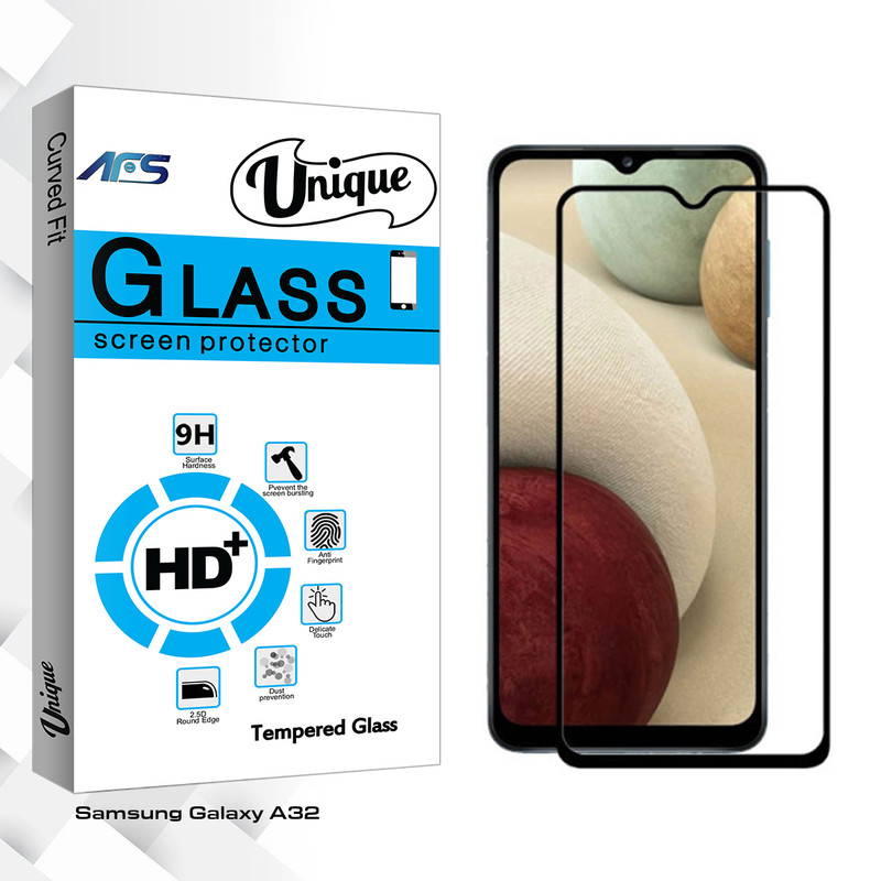 محافظ صفحه نمایش سرامیکی مات ای اف اس مدل Unique Glass مناسب برای گوشی موبایل سامسونگ Galaxy A32
