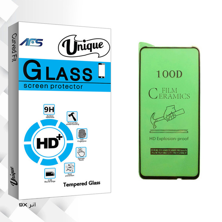 محافظ صفحه نمایش سرامیکی ای اف اس مدل Unique Glass مناسب برای گوشی موبایل آنر 9X