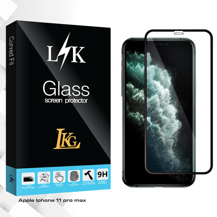 محافظ صفحه نمایش ال کا جی مدل LK Glass مناسب برای گوشی موبایل اپل Iphone 11 pro max