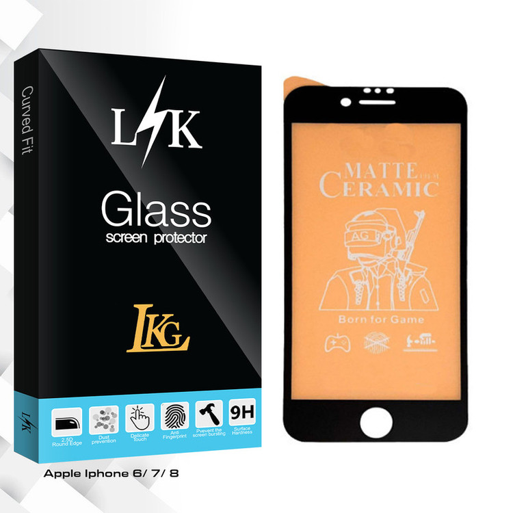 محافظ صفحه نمایش مات ال کا جی مدل LK Glass مناسب برای گوشی موبایل اپل Iphone 6/ 7/ 8