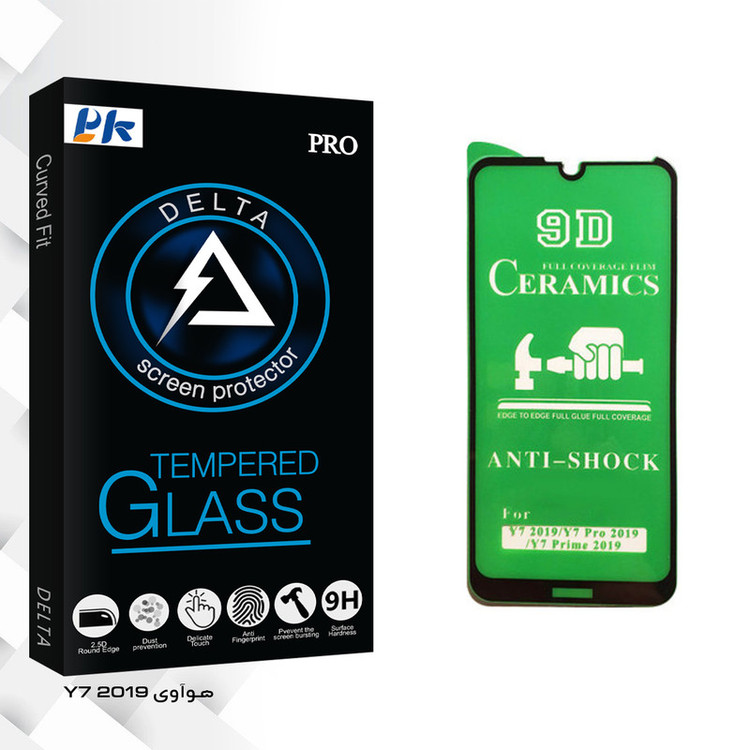 محافظ صفحه نمایش سرامیکی پی کی مدل Delta Glass مناسب برای گوشی موبایل هوآوی Y7 2019
