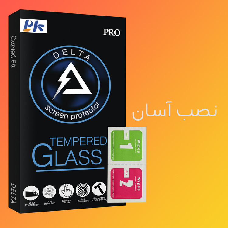 محافظ صفحه نمایش سرامیکی پی کی مدل Delta Glass مناسب برای گوشی موبایل اپل Iphone 11 Pro