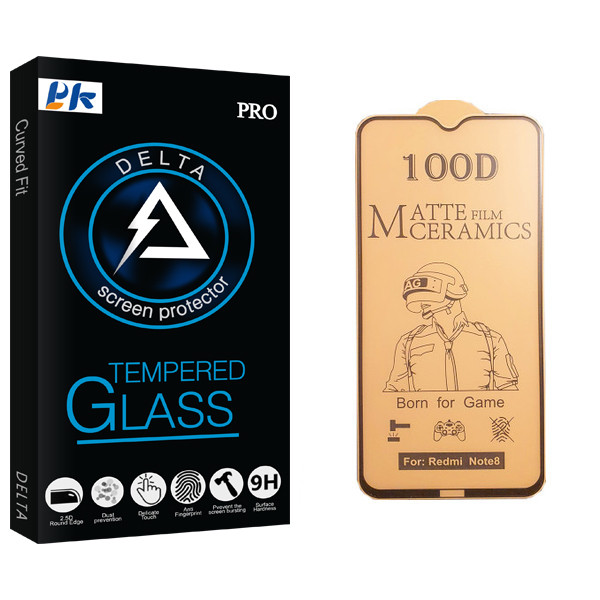 محافظ صفحه نمایش سرامیکی پی کی مدل Delta Glass مناسب برای گوشی موبایل شیائومی Redmi Note 8