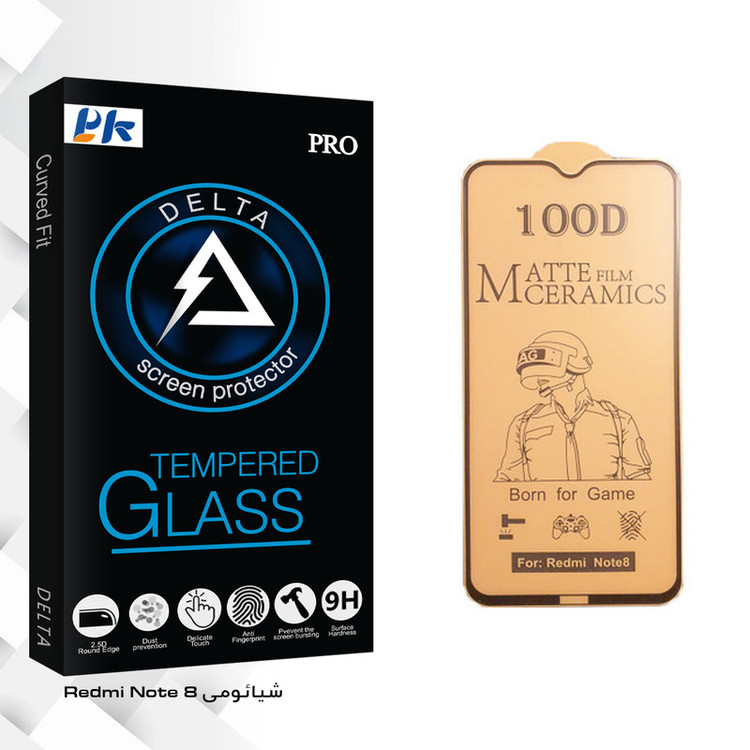 محافظ صفحه نمایش سرامیکی پی کی مدل Delta Glass مناسب برای گوشی موبایل شیائومی Redmi Note 8