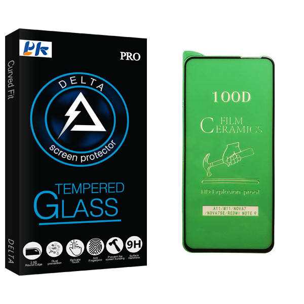 محافظ صفحه نمایش سرامیکی پی کی مدل Delta Glass مناسب برای گوشی موبایل سامسونگ Galaxy M11