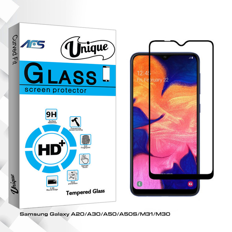 محافظ صفحه نمایش سرامیکی ای اف اس مدل Unique Glass مناسب برای گوشی موبایل سامسونگ Galaxy A20/A30/A50/A50S/M31/M30