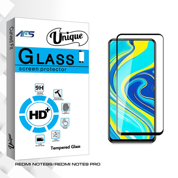 محافظ صفحه نمایش سرامیکی ای اف اس مدل Unique Glass مناسب برای گوشی موبایل شیائومی REDMI NOTE9S/REDMI NOTE9 PRO