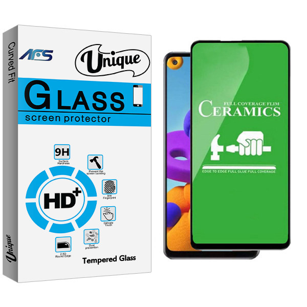 محافظ صفحه نمایش سرامیکی ای اف اس مدل Unique Glass مناسب برای گوشی موبایل سامسونگ Galaxy A51