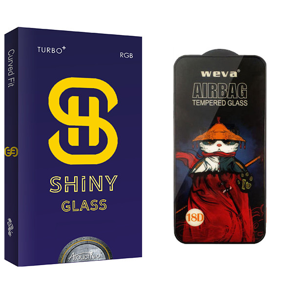 محافظ صفحه نمایش آتوچبو مدل Shiny GlassAirbag مناسب برای گوشی موبایل شیائومی Redmi Note 11