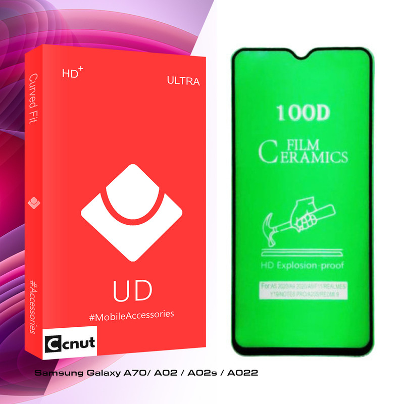 محافظ صفحه نمایش سرامیکی کوکونات مدل UD Glass مناسب برای گوشی موبایل سامسونگ Galaxy A70/ A02 / A02s / A022