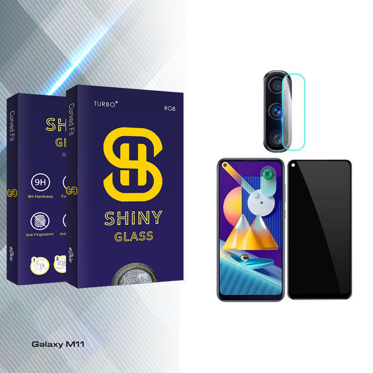 محافظ صفحه نمایش حریم شخصی آتوچبو مدل Shiny Pro مناسب برای گوشی موبایل سامسونگ Galaxy M11 محافظ لنز گوشی