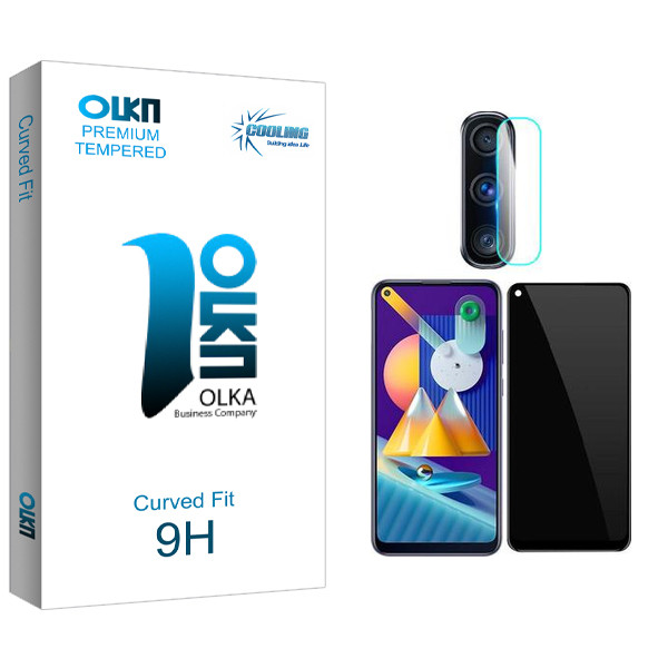 محافظ صفحه نمایش حریم شخصی کولینگ مدل Olka Pro مناسب برای گوشی موبایل سامسونگ Galaxy M11 محافظ لنز گوشی