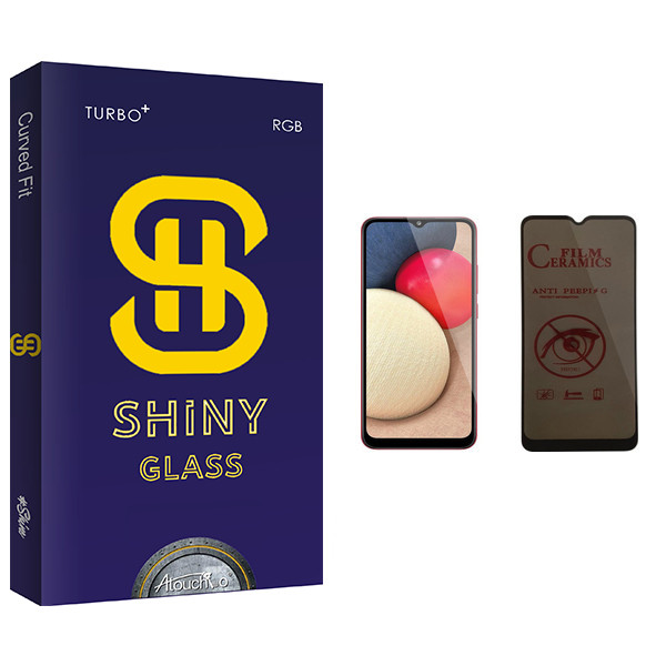 محافظ صفحه نمایش حریم شخصی آتوچبو مدل Shiny Glass مناسب برای گوشی موبایل سامسونگ Galaxy A02s