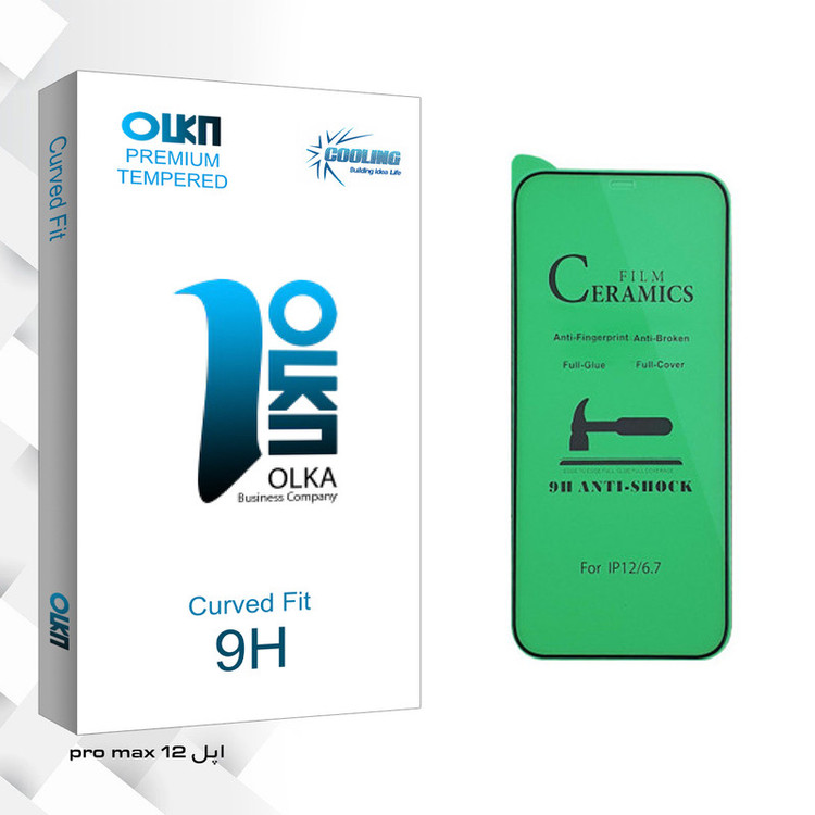 محافظ صفحه نمایش سرامیکی کولینگ مدل Olka glass مناسب برای گوشی موبایل اپل iPhone 12 pro max