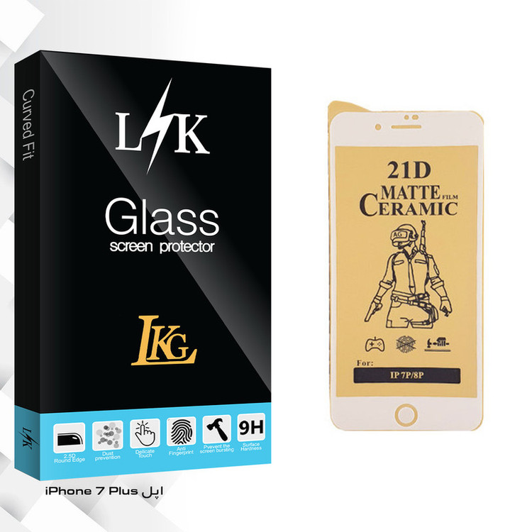 محافظ صفحه نمایش سرامیکی ال کا جی مدل LK Glass مناسب برای گوشی موبایل اپل iPhone 7 Plus