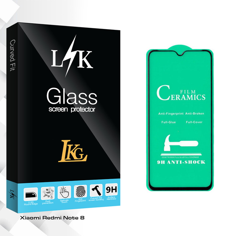 محافظ صفحه نمایش سرامیکی ال کا جی مدل LK Glass مناسب برای گوشی موبایل شیائومی Redmi Note 8