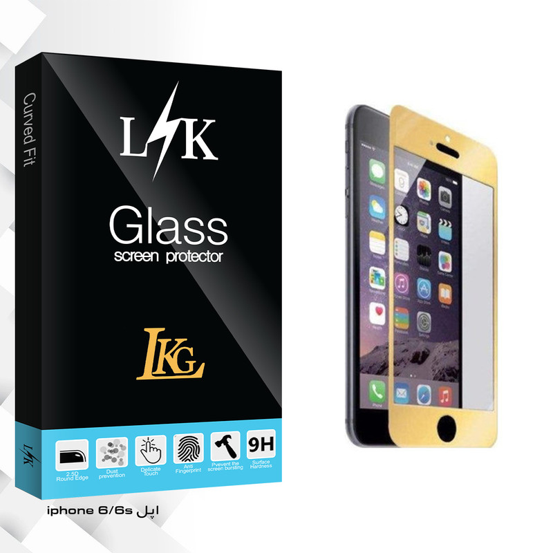 محافظ صفحه نمایش ال کا جی مدل LK Glass مناسب برای گوشی موبایل اپل iPhone 6/6S