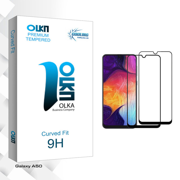 محافظ صفحه نمایش کولینگ مدل Olka glass مناسب برای گوشی موبایل سامسونگ Galaxy A50 بسته دو عددی