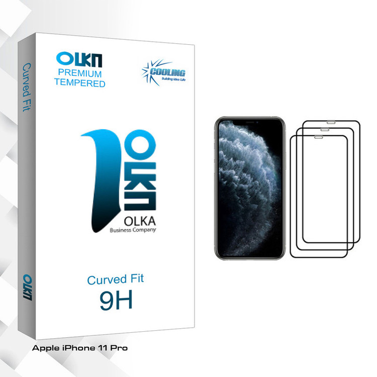محافظ صفحه نمایش کولینگ مدل Olka glass مناسب برای گوشی موبایل اپل iPhone 11 Pro بسته سه عددی