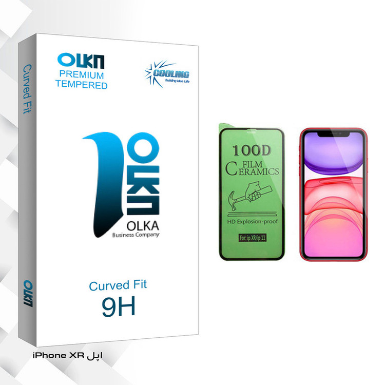 محافظ صفحه نمایش سرامیکی کولینگ مدل Olka glass مناسب برای گوشی موبایل اپل iPhone XR
