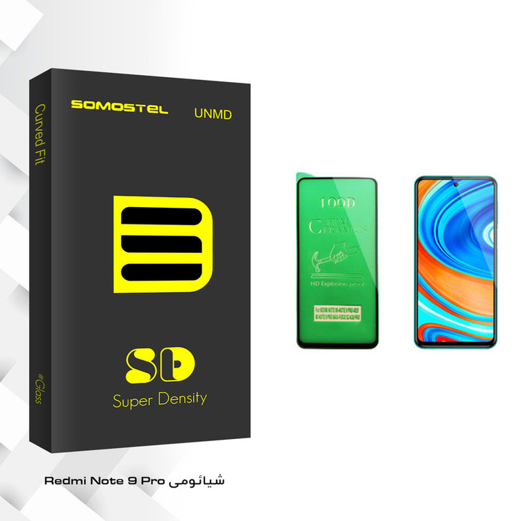 محافظ صفحه نمایش سرامیکی سوماستل مدل SD Glass مناسب برای گوشی موبایل شیائومی Redmi Note 9 Pro