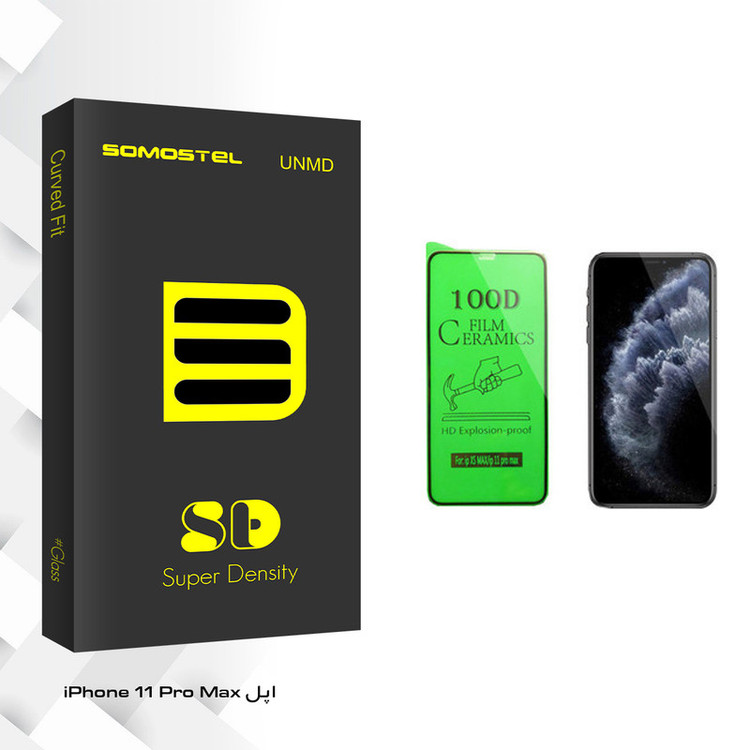 محافظ صفحه نمایش سرامیکی سوماستل مدل SD Glass مناسب برای گوشی موبایل اپل iPhone 11 Pro Max