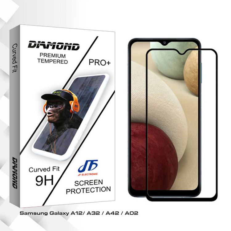 محافظ صفحه نمایش جی اف مدل Diamond glass مناسب برای گوشی موبایل سامسونگ Galaxy A12/ A32 / A42/ A02