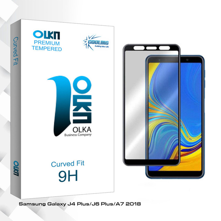 محافظ صفحه نمایش سرامیکی کولینگ مدل Olka glass مناسب برای گوشی موبایل سامسونگ Galaxy J4 Plus/J6 Plus/A7 2018