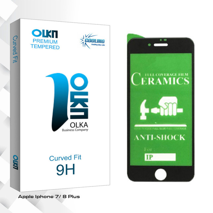 محافظ صفحه نمایش سرامیکی کولینگ مدل Olka glass مناسب برای گوشی موبایل اپل Iphone 7 /8 Plus