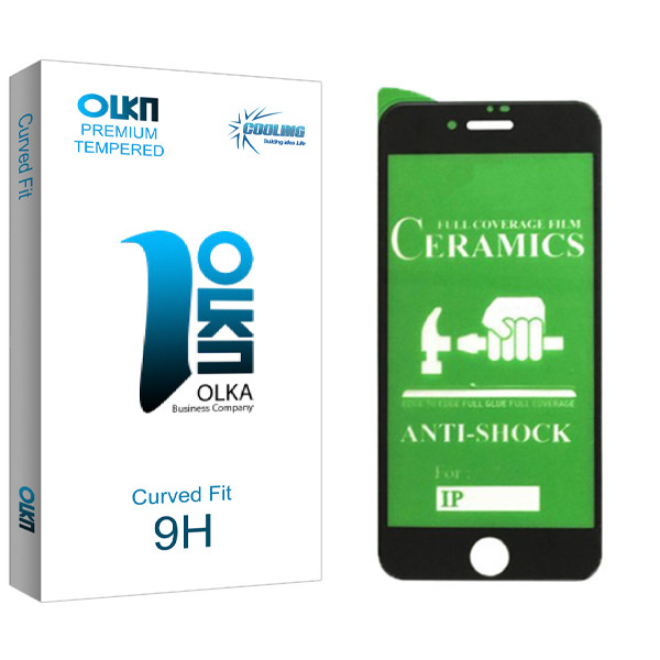 محافظ صفحه نمایش سرامیکی کولینگ مدل Olka glass مناسب برای گوشی موبایل اپل Iphone 7 /8 Plus