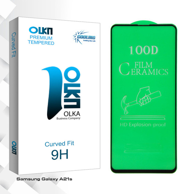 محافظ صفحه نمایش سرامیکی کولینگ مدل Olka glass مناسب برای گوشی موبایل سامسونگ Galaxy A21s