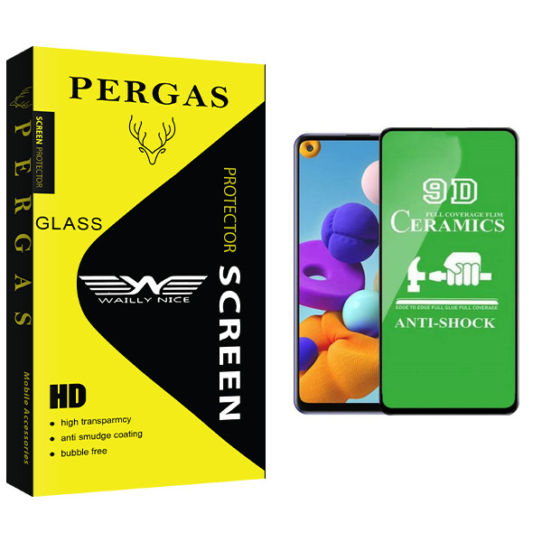 محافظ صفحه نمایش سرامیکی وایلی نایس مدل Pergas Glass مناسب برای گوشی موبایل سامسونگ GALAXY A21S