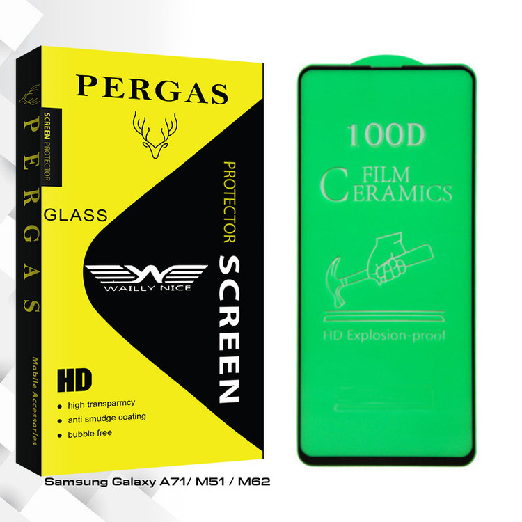 محافظ صفحه نمایش سرامیکی وایلی نایس مدل Pergas Glass مناسب برای گوشی موبایل سامسونگ Galaxy A71/ M51 / M62