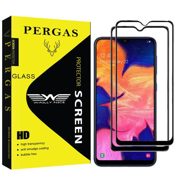 محافظ صفحه نمایش وایلی نایس مدل Pergas Glass مناسب برای گوشی موبایل سامسونگ Galaxy A20 بسته سه عددی