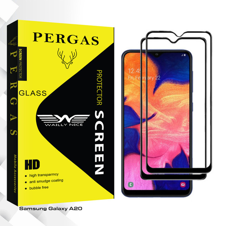 محافظ صفحه نمایش وایلی نایس مدل Pergas Glass مناسب برای گوشی موبایل سامسونگ Galaxy A20 بسته دو عددی