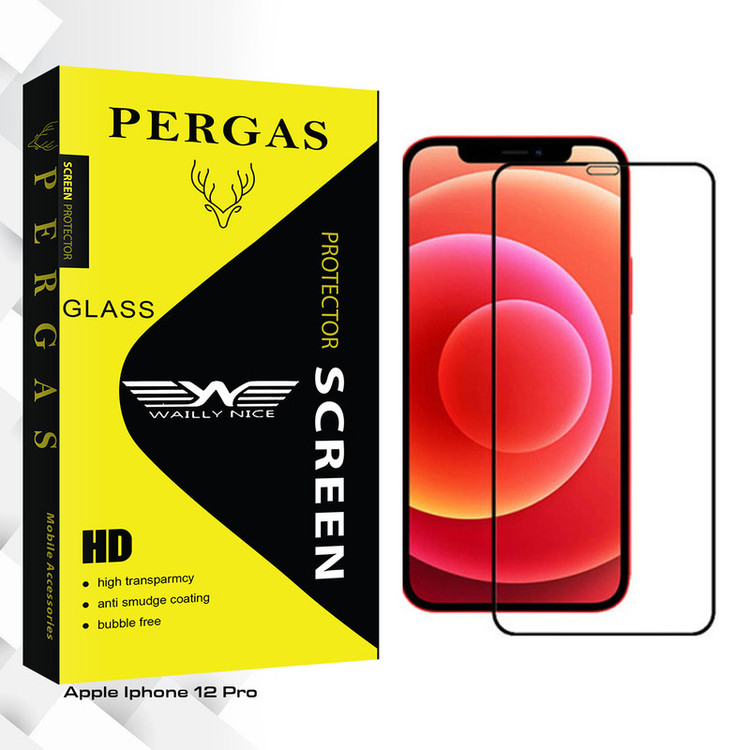 محافظ صفحه نمایش سرامیکی مات وایلی نایس مدل Pergas Glass مناسب برای گوشی موبایل اپل Iphone 12 Pro