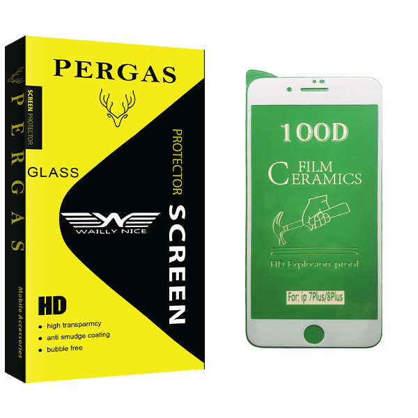 محافظ صفحه نمایش سرامیکی وایلی نایس مدل Pergas Glass مناسب برای گوشی موبایل اپل iPhone 7 Plus