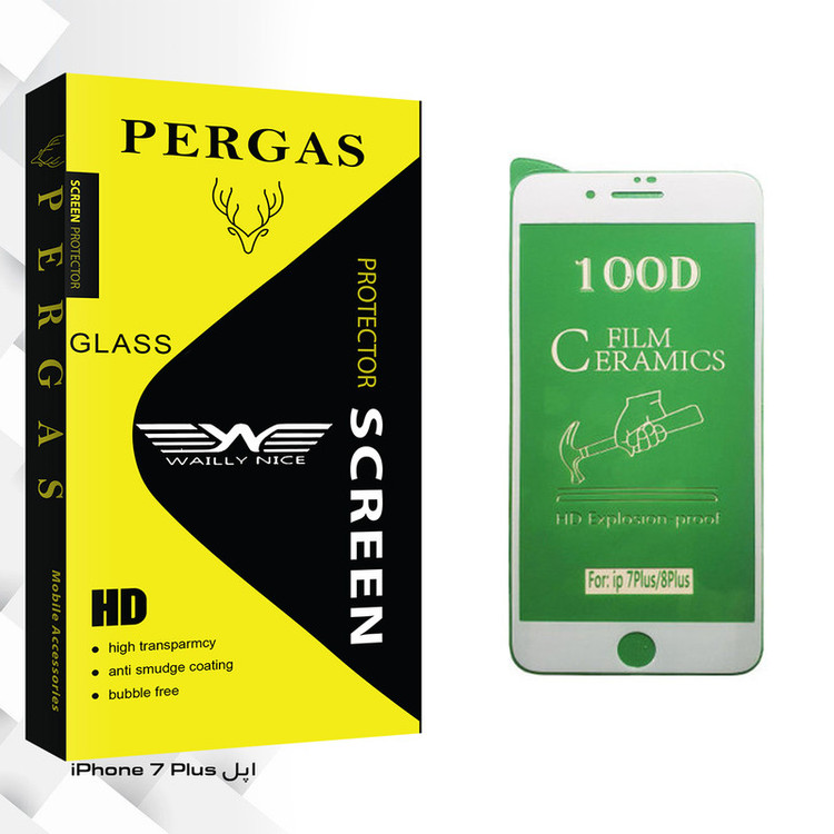 محافظ صفحه نمایش سرامیکی وایلی نایس مدل Pergas Glass مناسب برای گوشی موبایل اپل iPhone 7 Plus