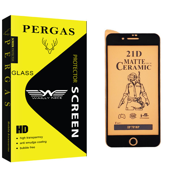 محافظ صفحه نمایش سرامیکی وایلی نایس مدل Pergas Glass مناسب برای گوشی موبایل اپل iPhone 7 Plus