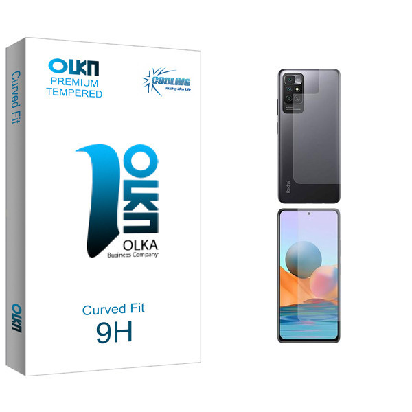 محافظ صفحه نمایش کولینگ مدل Olka Glass مناسب برای گوشی موبایل شیائومی Redmi Note 11 4G به همراه محافظ پشت گوشی