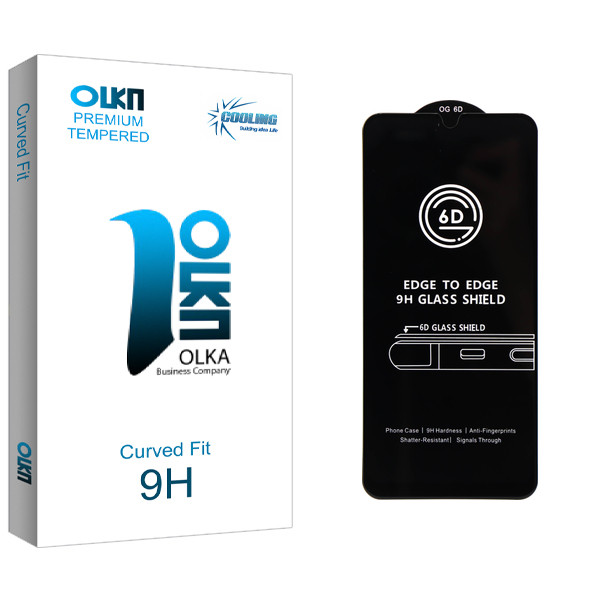 محافظ صفحه نمایش شیشه ای کولینگ مدل Olka Pro_Airbag مناسب برای گوشی موبایل سامسونگ Galaxy A20