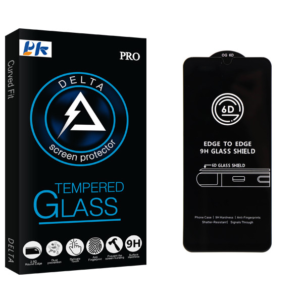 محافظ صفحه نمایش شیشه ای پی کی مدل Delta Pro_Airbag مناسب برای گوشی موبایل سامسونگ Galaxy A20