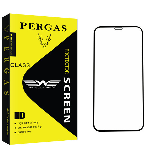 محافظ صفحه نمایش 5D وایلی نایس مدل Pergas Glass مناسب برای گوشی موبایل اپل iPhone xs max