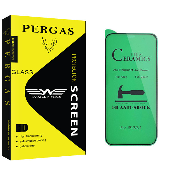محافظ صفحه نمایش سرامیکی وایلی نایس مدل Pergas Glass مناسب برای گوشی موبایل اپل iphone 12