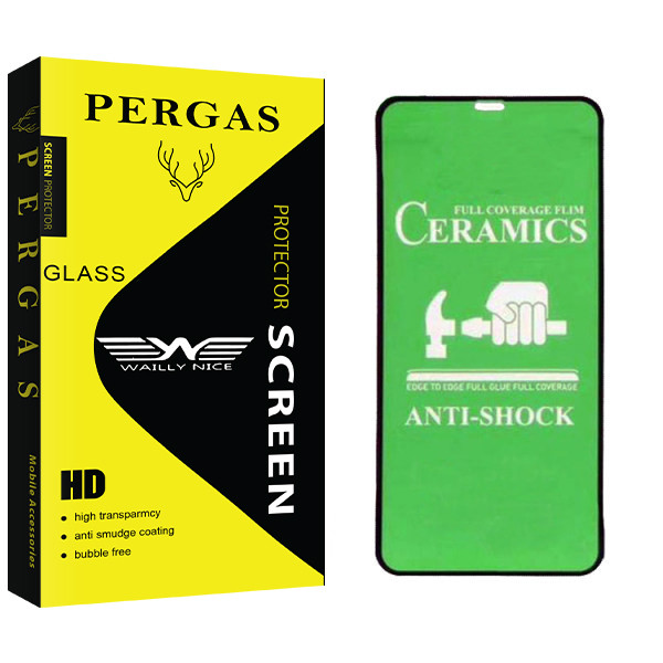 محافظ صفحه نمایش وایلی نایس مدل Pergas Glass مناسب برای گوشی موبایل اپل Iphone XR