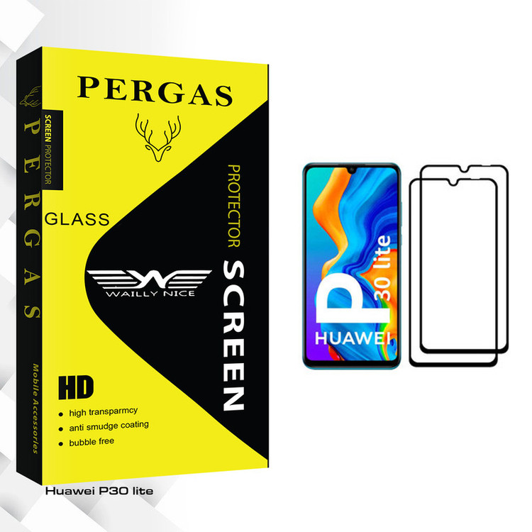محافظ صفحه نمایش وایلی نایس مدل Pergas Glass مناسب برای گوشی موبایل هوآوی P30 lite بسته دو عددی